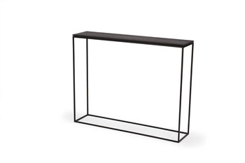 Konsola nowoczesna STAM 200 czarny dąb wąska do przedpokoju i salonu NORDIFRA 100 cm
