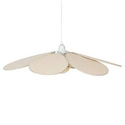 Lampa wisząca Naya beżowa z bawełny i stali 72 cm do salonu i jadalni Atmosphera