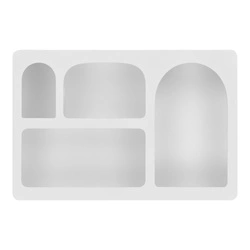 Nowoczesna półka ścienna Bryne biała 60 cm Intesi do salonu i sypialni MDF