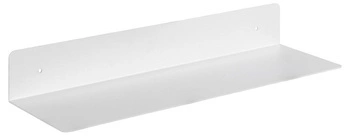 Półka ścienna biała Joliet M metalowa nowoczesna na książki i dekoracje do salonu Actona