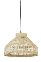 Lampa wisząca Latika nowoczesna pleciona naturalna do salonu i jadalni 45 cm