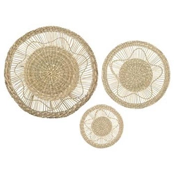 Dekoracja ścienna boho Seagrass Atmosphera naturalna ozdoba na ścianę do salonu i jadalni