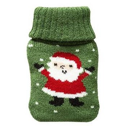 Termofor świąteczny Mikołaj Feeric Christmas zielony 7x12 cm dekoracja bożonarodzeniowa do domu