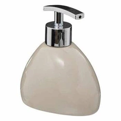 Ceramiczny dozownik do mydła Colors beżowy 300 ml elegancki do łazienki DKwadrat