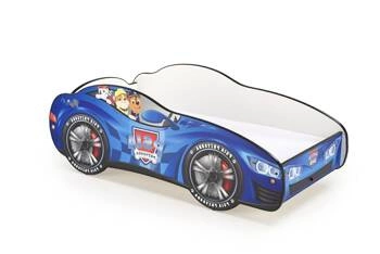 Łóżko dziecięce Psia Przygoda z materacem i LED wielokolorowe do pokoju dziecięcego