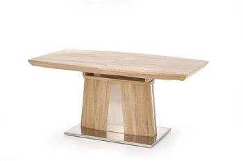 Stół rozkładany do jadalni Lessie dąb sonoma nowoczesny skandynawski 160 cm Intesi