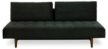 Sofa rozkładana z funkcją spania Blain Actona zielona 2 osobowa skandynawska do salonu