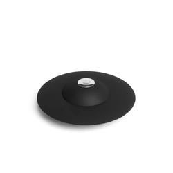 Korek do zlewu silikonowy Umbra Flex czarny uniwersalny do łazienki i kuchni 10 cm