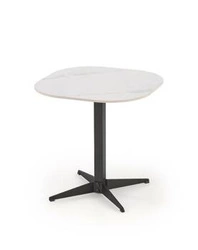 Stolik kawowy Dalita kwadratowy biały marmur 50x50 cm nowoczesny loftowy do salonu Intesi