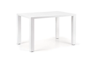 Stół do jadalni Donal biały 120x80 cm nowoczesny prostokątny MDF Intesi