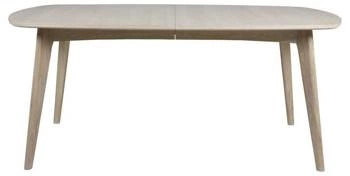 Stół rozkładany do jadalni Marte Actona owalny dąb bielony skandynawski fornir 180 cm