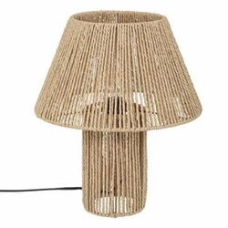 Lampka nocna do sypialni boho Adria Atmosphera z abażurem naturalna 38 cm na stolik
