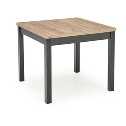 Stół rozkładany do jadalni Tiago 90-125x90 nowoczesny dąb artisan czarne nogi Intesi