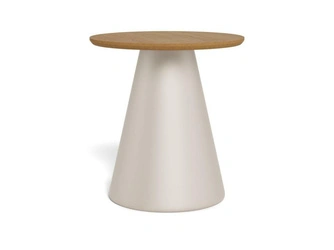 Actona Soli stolik kawowy okrągły drewniany dębowy 45 cm do salonu