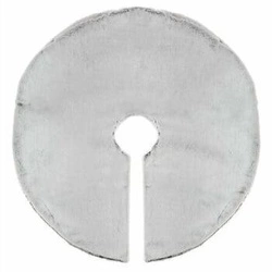 Ozdoba świąteczna dywanik pod choinkę Feeric Christmas szary futrzany 90 cm do domu