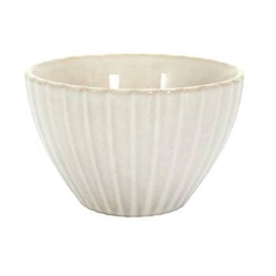 Miska do zupy ceramiczna Vlora 11cm beżowa nowoczesna do kuchni zmywarka Intesi