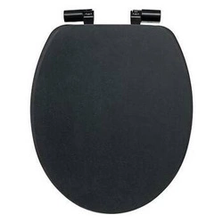 Deska sedesowa Onyx czarna wolnoopadająca