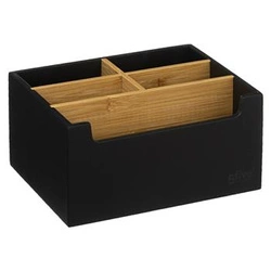 Organizer na kosmetyki do łazienki Natureo czarny bambusowy 5 przegródek 5five simply smart
