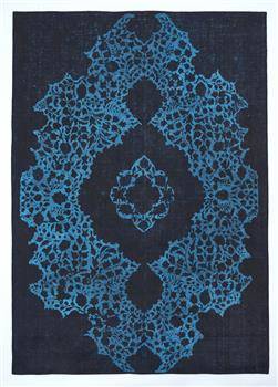 Dywan Ornament  Blue 160x230 Carpet Decor Magic Home Print
