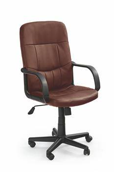 Fotel biurowy Zenel brązowy