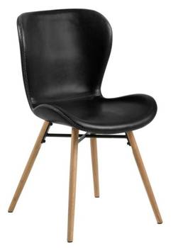 Krzesło Batilda Retro czarne/naturalne