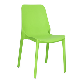 Krzesło Ginevra zielone z tworzywa