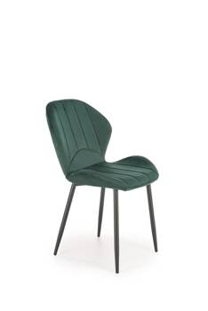 Krzesło Griviza Velvet ciemno zielony