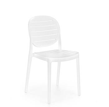 Krzesło Mindi z tworzywa biały