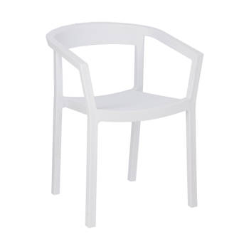 Krzesło Peach białe z tworzywa