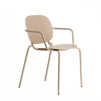 Krzesło SI-SI Arm beżowe metalowe