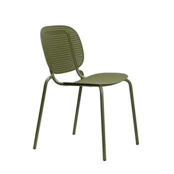 Krzesło SI-SI Dots zielone metalowe