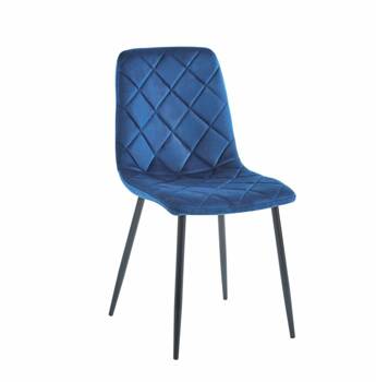 Krzesło Solito Velvet niebieskie