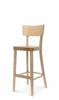 Krzesło barowe Solid BST-9449 siedzisko twarde dąb standard