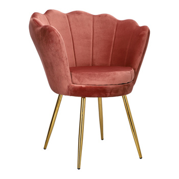 Krzesło muszelka Florencja VIC różowe