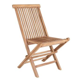 Krzesło składane Toledo z drewna tekowego