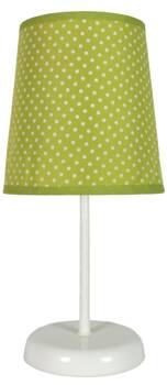 Lampa stołowa Gala lampka 1x40W E14  zielona w kropki