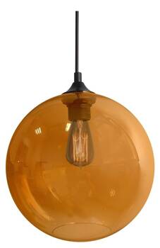 Lampa wisząca EDISON 25 1x60W E27  bursztynowy + żarówka