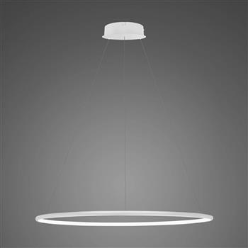 Lampa wisząca Ledowe Okręgi No.1 80 cm 4K ściemnialna biała