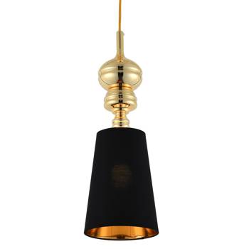 Lampa wisząca QUEEN-1 złoto czarna 18 cm