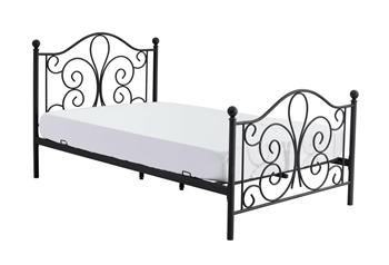 Łóżko Tala 90 cm metalowe czarny
