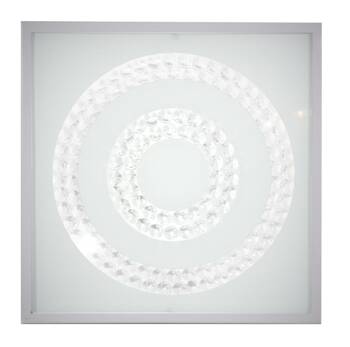 Plafon Lux 29x29 16W LED 4000K satyna  podwójny ring