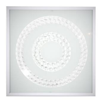 Plafon Lux 29x29 16W LED 6500K biały  podwójny ring