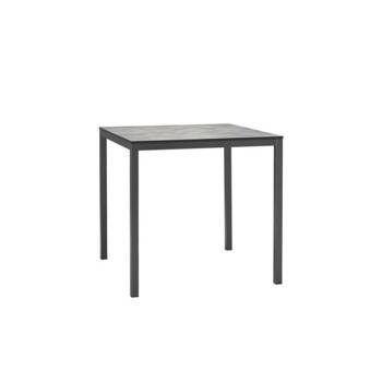 Stół Mirto 80x80 cm antracytowy/ blat cementowy