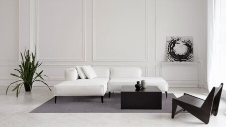 Dywan Basic Black 200x300 Carpet Decor Magic Home Unique
