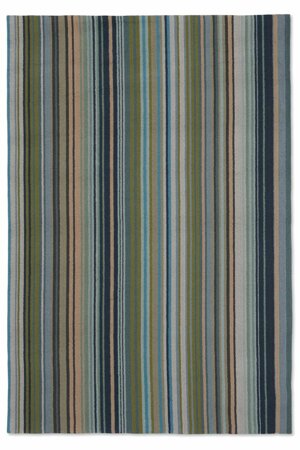 Dywan zewnętrzny Spectro Stripes Emerald Marine Rust 140x200cm