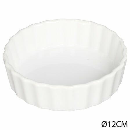 Forma do tartaletek ceramiczna 12,5 cm biała