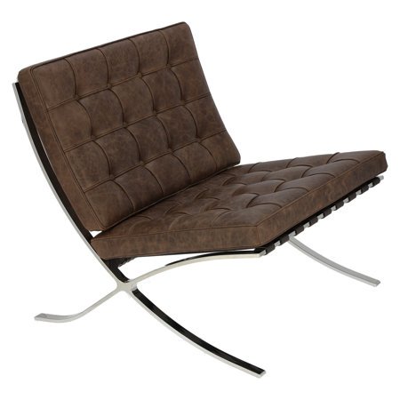 Fotel BA1 brązowy ciemny vintage