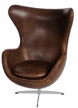 Fotel Jajo brązowy ciemny vintage