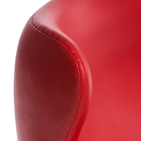 Fotel Jajo czerwona skóra 65 Premium