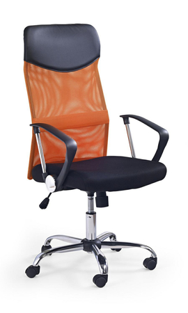 Fotel biurowy Spiner pomarańczowy PU